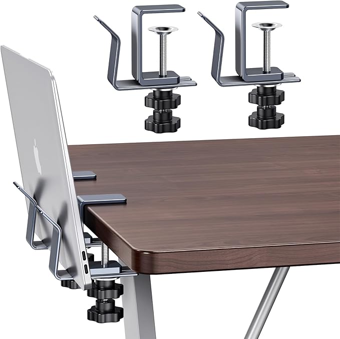 Vertical Laptop Stand, Adjustable Laptop Holder for Desk Side, fits All MacBook/Surface/Samsung/HP/Dell/Chrome Book (Space Gray)