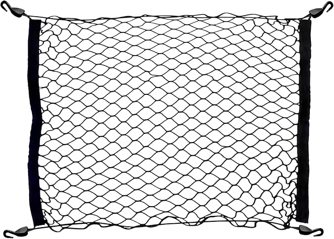 Floor Style Automotive Elastic Trunk Mesh Cargo Net for Land Rover Defender 2020-2025- Premium Trunk Organizers and Storage - Luggage Net for SUV - Best Car Organizer for Land Rover Defender