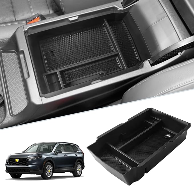 SKTU for 2023 2024 2025 2026 Honda CRV Center Console Organizer 2023-2025 2026 CRV Hybrid Console Tray 2024 2025 2026 CRV Accessories Console Tray Honda CR-V 2025 2026 Accessories with Coin Holder