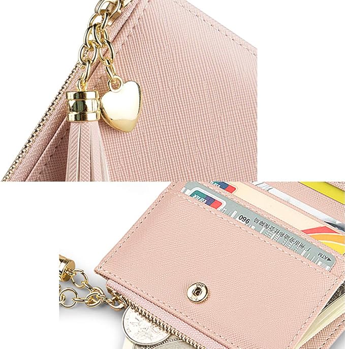 Valentoria Womens Wallet Cute Elegant Long Slim Card Holder Case Minimalist Coin Purse Thin Tassels Zip Clutch Wallets for Girls Ladies | Cute, Elegant, Long, Slim, Case, Minimalist