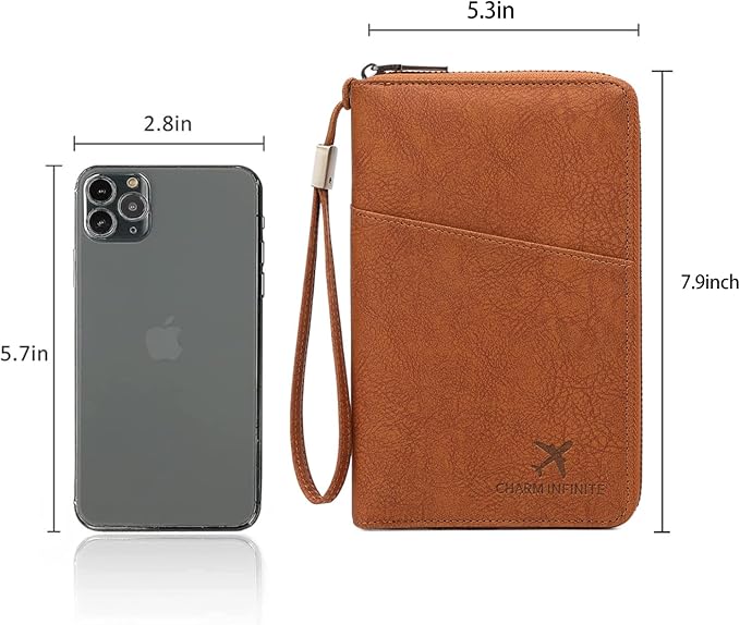 Family Passport Holder for Travel Women and Men RFID Passport Holder with Card Slots Holder Passport Case Passport cover Passport Wallet Travel Essentials and Accessories