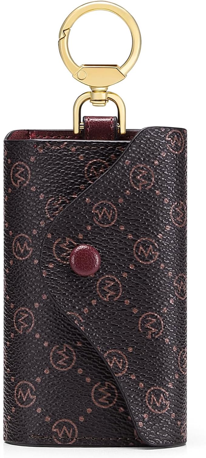 GOLF SUPAGS Women PVC Leather Car Key Chain Card Holder Wallet Pouch 6 Hook Snap Closure keys Money Organizer Case | Card Holder, 6 Hook, Snap Closure, keys, Money Organizer, Case