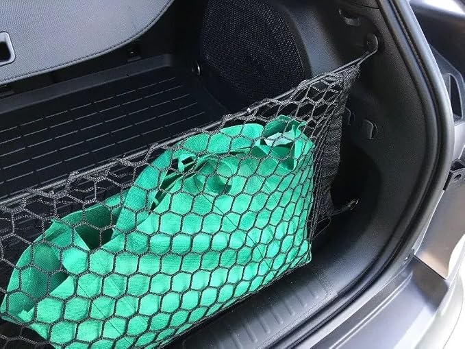 Trunk Organizer Cargo Net for Jeep Cherokee 2019-2023 – Envelope Style Cargo Net for SUV – Premium Mesh Car Trunk Organizer Vehicle Carrier Storage – Compatible with Cherokee