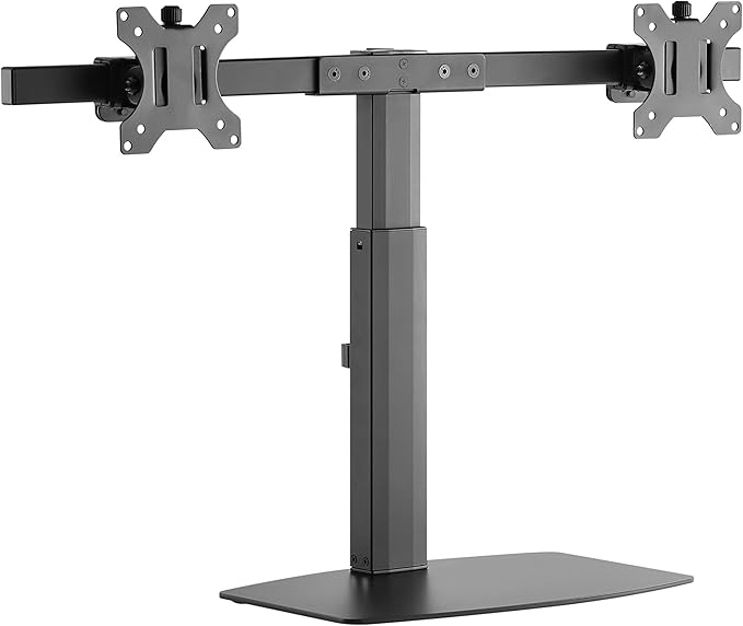 Amer Mounts | 17"-27" LED LCD Monitor Stand | 2EZH| Dual Monitor | 13.2lbs Capacity