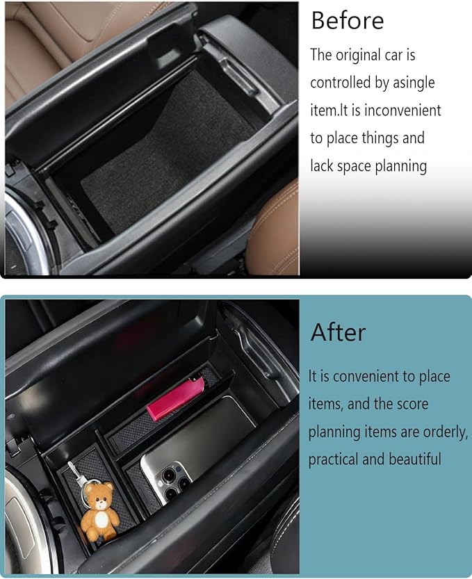 Center Console Storage Insert Box Organizer Tray Compatible with Mercedes-Benz G W464 Accessories 2019-2025