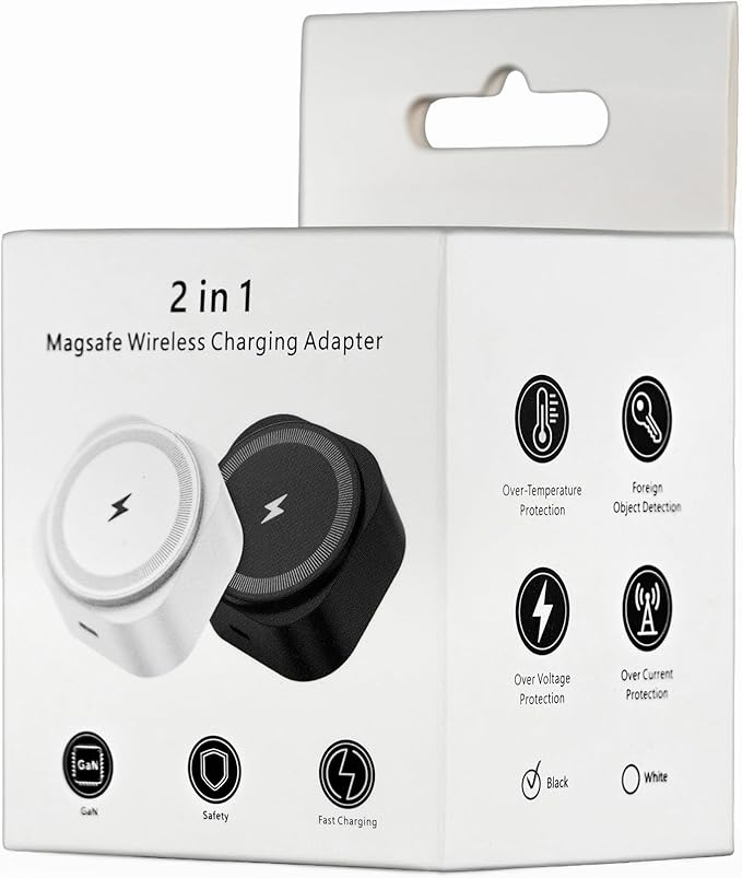 Wall Outlet Wireless Charger, Qi2 15W MagSafe-Compatible Magnetic Phone Charger with USB-C Port, Plug-in Cordless Design for Kitchen Counter & Nightstand, iPhone 17/16/15/14/13/12,White