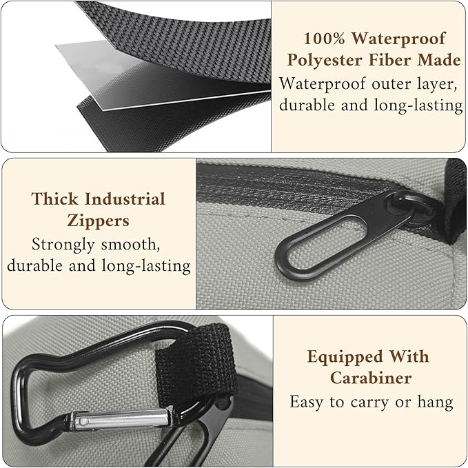 Small Toiletry Bag for Men, Travel Bag Waterproof and Foldable for Storage Mini Toiletry Bag Equipped With Carabiner for Easy Portability (gray)