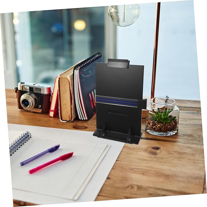 OSALADI Adjustable Desktop Document Holder Multi Functional Clip Stand for Books Magazines and Documents for Reading and Typing with Adjustable Angles