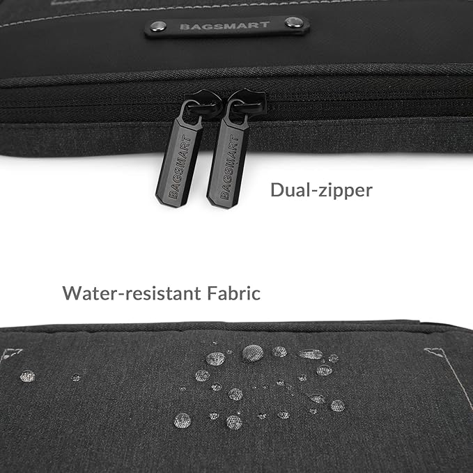 BAGSMART Electronic Organizer Travel Cable Organizer Electronics Accessories Cases for 7.9 inch iPad Mini, Cables, Chargers, USB, SD Card