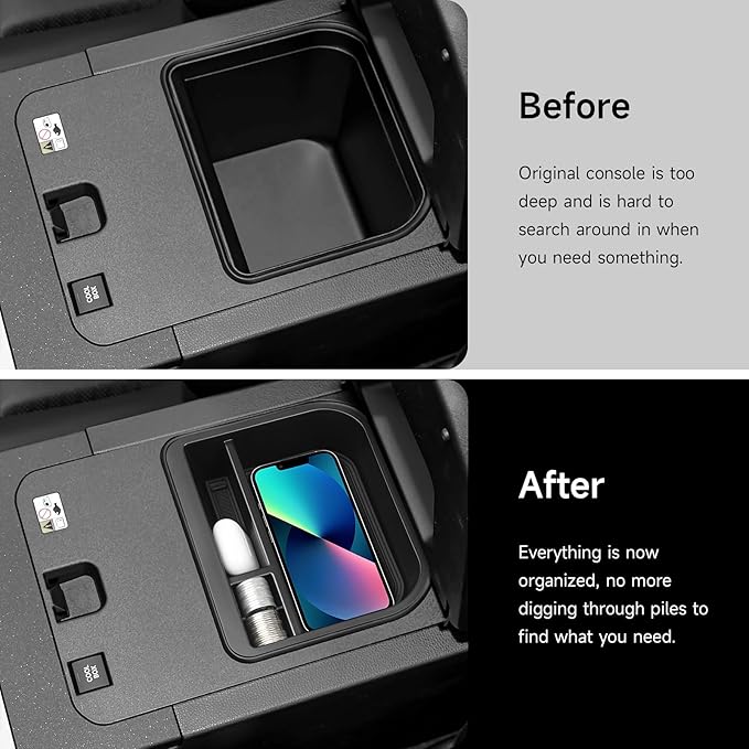 Center Console Organizer Tray for Toyota 2024 2025 2026 Land Cruiser Prado 250 & for Lexus 2024 2025 2026 GX550 Accessories Coin Holder Armrest Storage Box (Only Fit Cool Models)