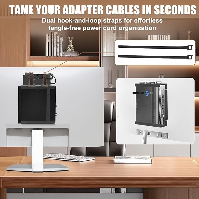 Mount for HP Mini PC Wall VESA and Under Desk Mount, Compatible with HP EliteDesk 800/805/705, HP Pro Mini 400/260, HP ProDesk 600/400/405, Desktop Mini PC Wall Mount Bracket for HP
