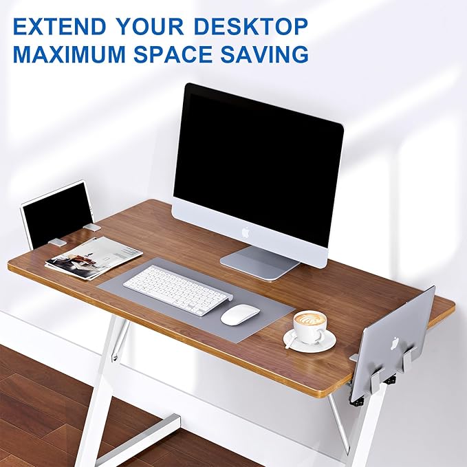Vertical Laptop Stand, Adjustable Laptop Holder for Desk Side, fits All MacBook/Surface/Samsung/HP/Dell/Chrome Book (Silvery)