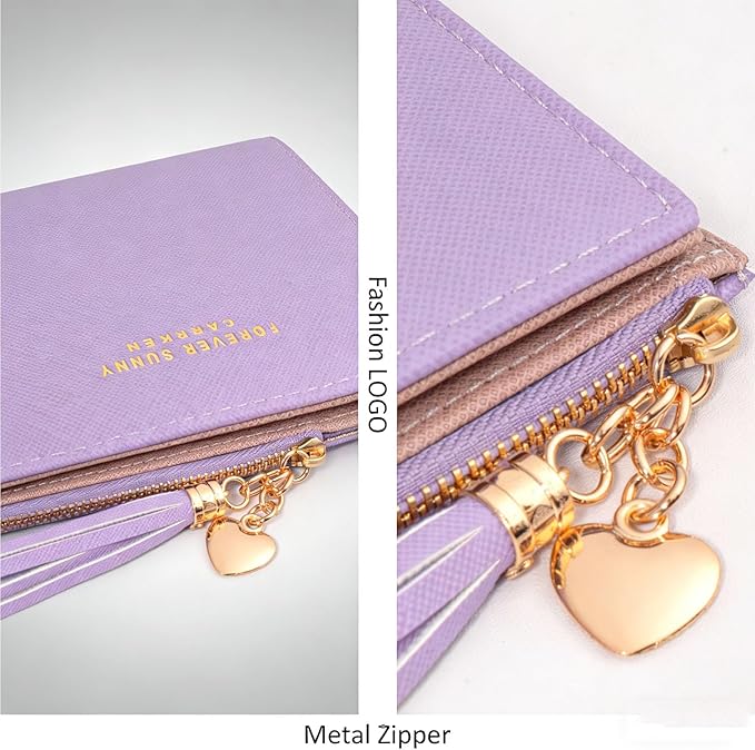 Valentoria Womens Wallet Cute Elegant Long Slim Card Holder Case Minimalist Coin Purse Thin Tassels Zip Clutch Wallets for Girls Ladies | Cute, Elegant, Long, Slim, Case, Minimalist