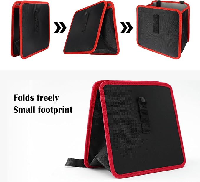 carleef Hanging Car Trash Can,Foldable & Leak-Proof Car Trash Bin with 7L Large Capacity for Keeping Tidy,Multipurpose Universal Cars Garbage Can as Cars Organizer and Storage