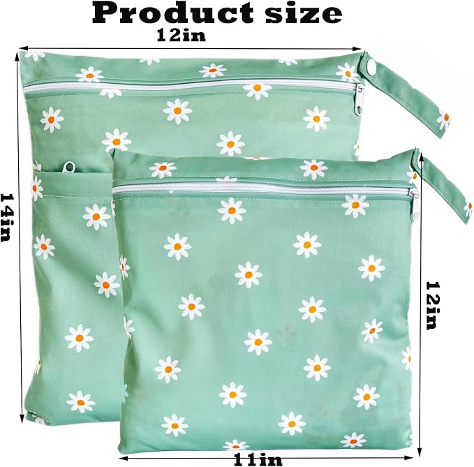 TRASUN Wet bag (Holiday Style, 2 pack, Chrysanthemum 1)
