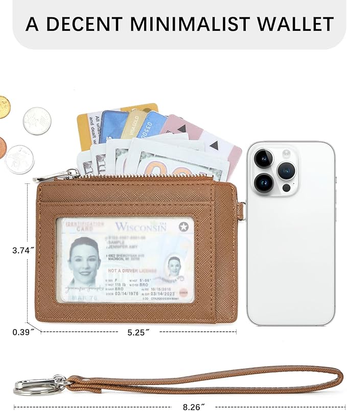 BOSTANTEN Small Wallet For Women RFID Leather Credit Card Holder Slim Wristlet Keychain Wallet With Zipper Pocket