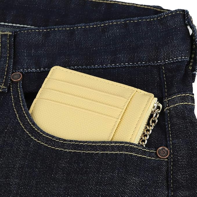 Women's 8 Cards Slim Minimalist Card Holder Coin Changes Purse Keychain Front Pocket Wallet | 8 Cards, Slim, Minimalist, Coin Changes, Purse, Keychain