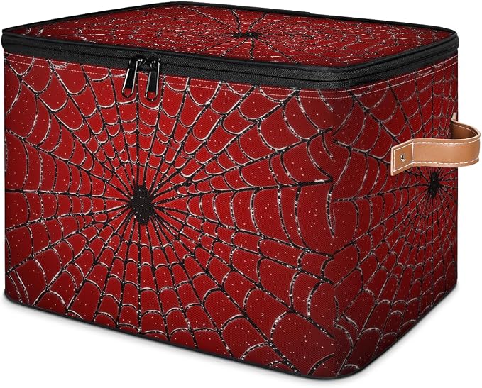 Storage Basket for Bedroom Kitchen Bathroom Storage Bins with Lids Collapsible Toy Cube Storage Organizer for Kid Teen Women Men