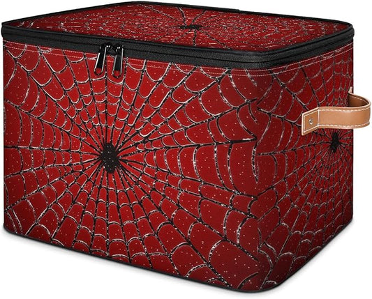 Storage Basket for Bedroom Kitchen Bathroom Storage Bins with Lids Collapsible Toy Cube Storage Organizer for Kid Teen Women Men