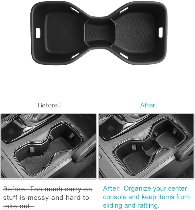 CDEFG for 2025 2026 Nissan Frontier Center Console Organizer for 2022 2023 2024 2025 2026 Nissan Frontier Accessories Middle Console Cup Holder Organizer Storage Box