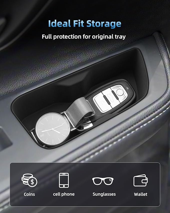 2 Pack Door Side Storage Box for Toyota Grand Highlander 2024 2025 2026, Silicone Door Handle Organizer, 2025 2026 Toyota Grand Highlander hybird Accessories