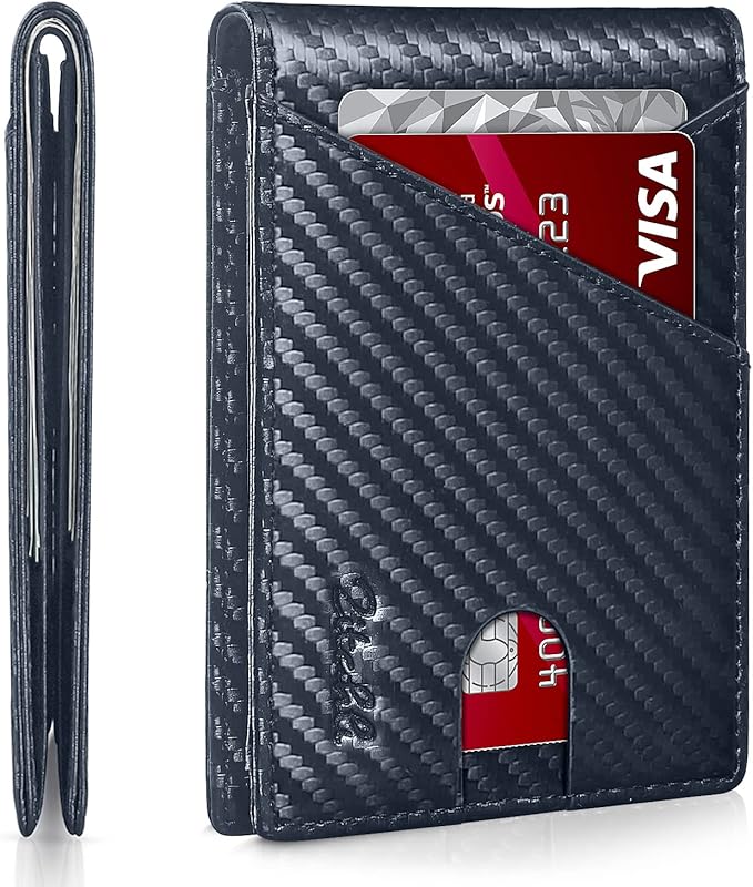 Zitahli Bifold Wallets for Men - Slim RFID Leather Credit Card Holder for 6-11 Cards, Minimalist Thin Wallet with ID Window & Cash Slot,Front Pockt Carteras Para Hombres, Birthday Gifts for Men | Slim, RFID Blocking, Premium, Front Pocket, Gift Box, Le...