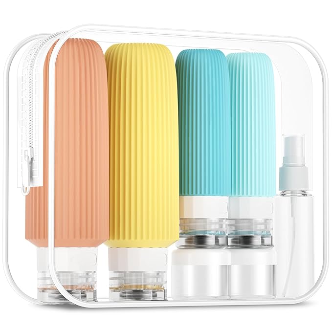 Mrsdry 16 Pack Travel Bottles for Toiletries, Large 6oz Silicone Travel Containers, Leak Proof Refillable Liquid Shampoo And Conditioner Travel Essentials
