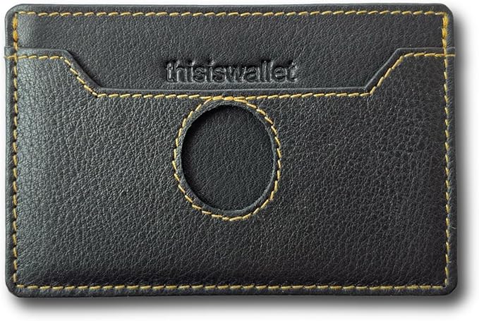 2 Card Minimalist Front Pocket Card Holder Wallet for Men & Women - Genuine Leather Ultra Thin - Compatible with American Express Gold