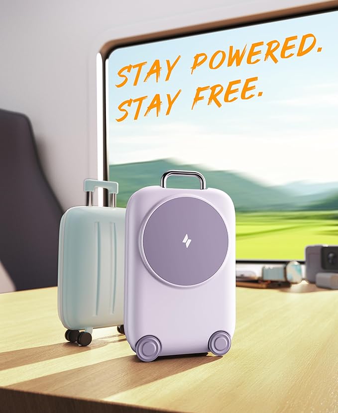 PaktVault 2025 Traveling Fast Wireless Charging Station for Apple Devices, Magnetic 3 in 1 MagSafe Charger Stand for iPhone 17 16 15 14 13 12 Pro Max Plus Air, Apple Watch&Air pods Pro, PU