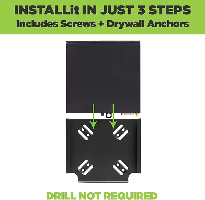 HIDEit Mounts Dell OptiPlex Micro Mount ??Steel VESA Wall & Under Desk Mount for Dell PCs | Compatible with 7040, 7050, 7060, 7070, 9020, 3020, 3040, 3046, 3050, 3060, 3070, 5050, 5060 Micro