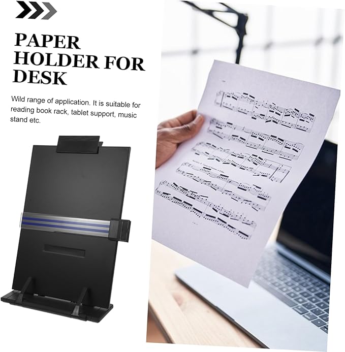Gadpiparty Adjustable Document Holder for Desk Versatile Clip Copy Stand for Reading Typing and Learning Material for Home Office and School Use