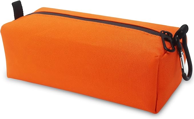 Small Toiletry Bag for Men, Travel Bag Waterproof and Foldable for Storage Mini Toiletry Bag Equipped With Carabiner for Easy Portability (orange)