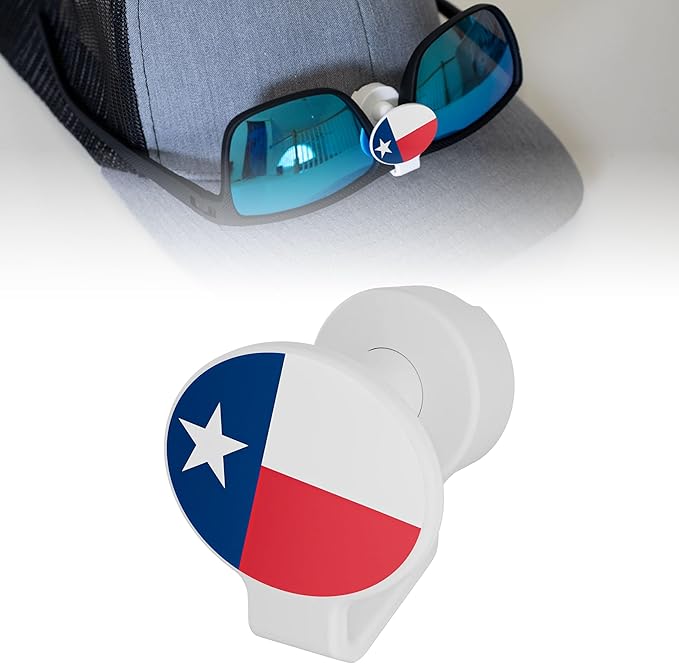 Magnetic Sunglass Clip for Hats - No-Slip Glasses Holder for Caps, Visors & Hard Hats - Magnetic Sunglasses Visor Clip
