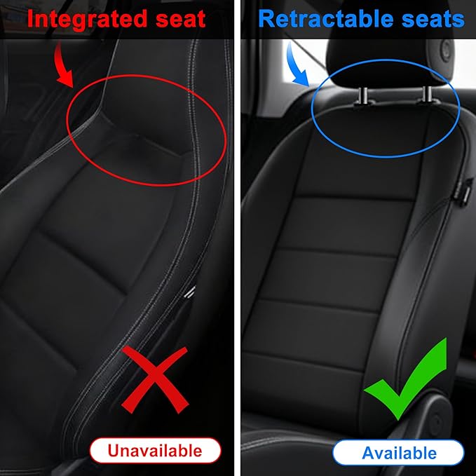 Back Seat Protector Car Kick Mats for Nissan Rogue with 2 Pocket Storage Organizer - Faux Leather Back Seat Covers for Kids Feet Waterproof Dirt Automotive Accessories (1 Pair,Black)