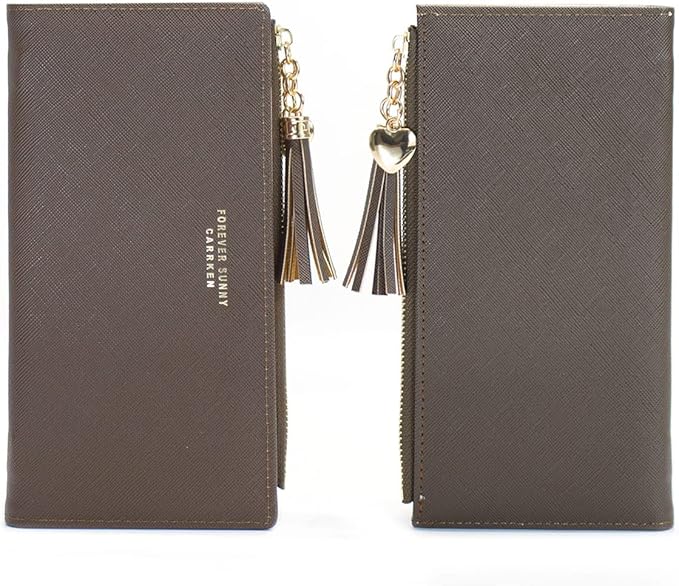 Valentoria Womens Wallet Cute Elegant Long Slim Card Holder Case Minimalist Coin Purse Thin Tassels Zip Clutch Wallets for Girls Ladies | Cute, Elegant, Long, Slim, Case, Minimalist