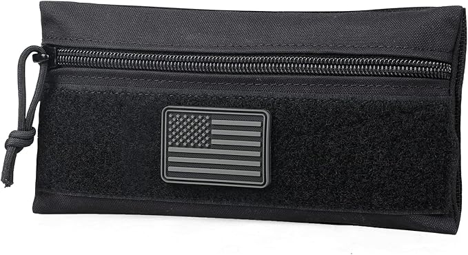 WYNEX Tactical Tool Zipper Pouch, Bag Insert EDC Organizer Utility Admin Storage Pocket Accessories Snack Pouch with Hook Backing for MK3 MK4 Chest Rig