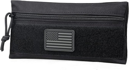 WYNEX Tactical Tool Zipper Pouch, Bag Insert EDC Organizer Utility Admin Storage Pocket Accessories Snack Pouch with Hook Backing for MK3 MK4 Chest Rig