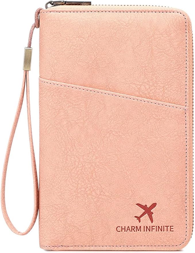 Passports Holder Travel Wallet with Rfids Blocking Document Organizers Case Holds Passports, Cards, Tickets, Cash Women Men Trav