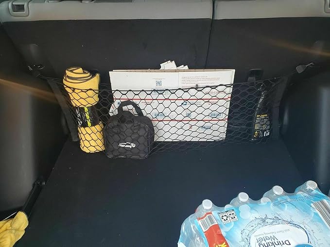 Trunk Rear Seats Organizer Cargo Net for Honda CR-V 2017-2022 - Envelope Style Cargo Net for SUV - Premium Mesh Car Trunk Organizer Vehicle Carrier Storage–Compatible with CR-V