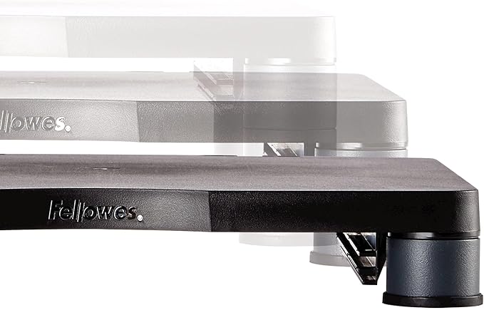 Fellowes® Monitor Riser, 4" H x 13 1/8" W x 13 1/2" D, Graphite