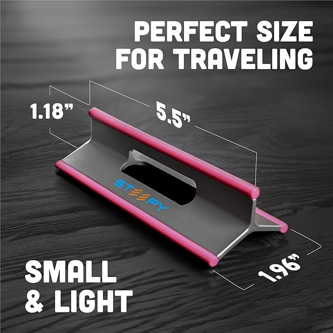 Steepy (2 Pack) - Portable Electronic Device Stand - Lightweight Laptop Stand for Laptops, Smartphones, Tablets, Projectors - Recycled Plastic - Posture Perfection - Cooling Ventilation - Blue Ocean
