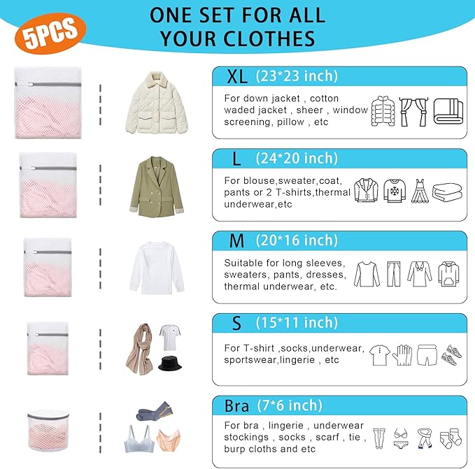 Shoe Washing Machine Bag, 2 Pack – Laundry Shoe Bag for Dryer, Reusable, Fits All Shoe Types, 360° Deep Cleaning with Self-Locking Zipper, Wash Two Pairs at Once, Protects Shoes and Washing Machines