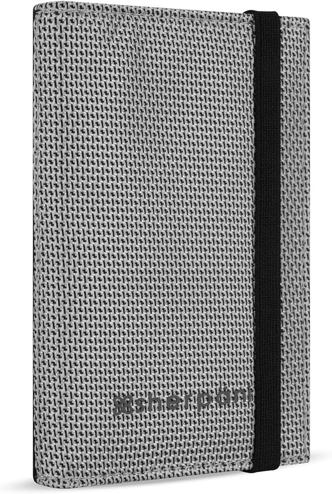 Sherpani Vienna, RFID Blocking Passport Holder, Travel Passport Cover Wallet, Travel Documents Organizer Protector for Women, Travel Gift (Sterling)
