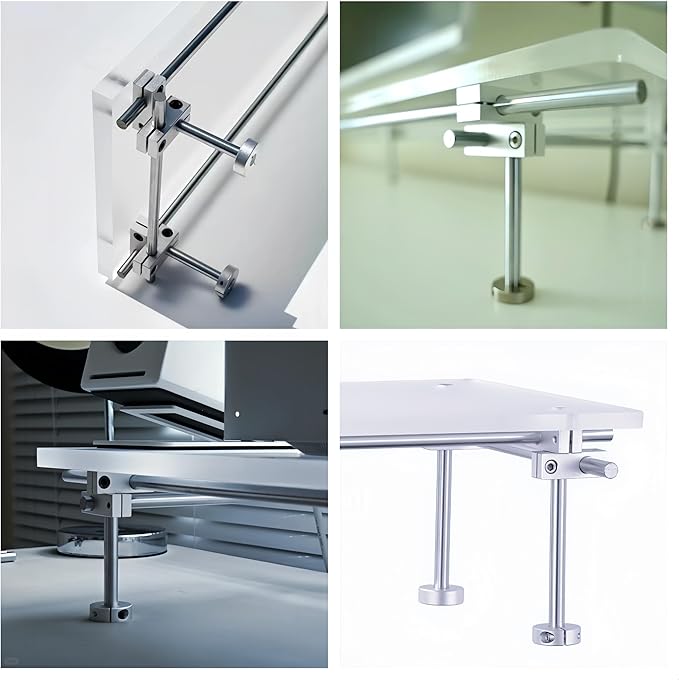 Desk Organizer and Accessories, Computer Monitor Stand for Desk, 31.5" Diy Acrylic Monitor Riser for Desk Accessories