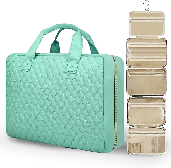 Detachable Travel Toiletry Bag for Women - Large Toiletry Bags for Traveling Women - Hanging Makeup Cosmetic Bag, Organizer for Travel Accessories Cruise Essential - Travel Size Toiletries