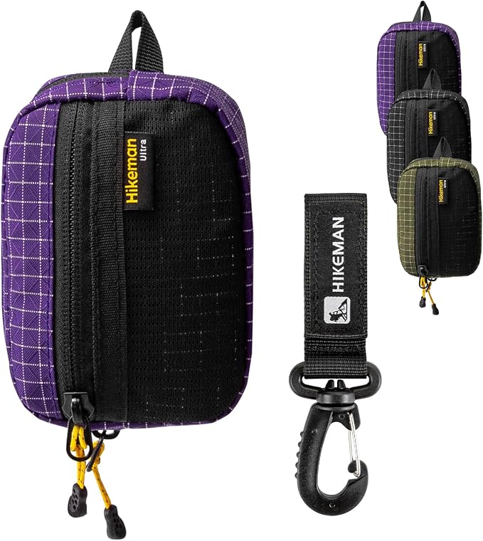HIKEMAN EDC Multi-Purpose Pouch,Lightweight Small Tactical Pocket, Portable Nylon Molle Compatible Military Utility Pouch for Everyday Carry, Outdoor Camping