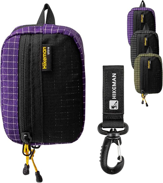 HIKEMAN EDC Multi-Purpose Pouch,Lightweight Small Tactical Pocket, Portable Nylon Molle Compatible Military Utility Pouch for Everyday Carry, Outdoor Camping
