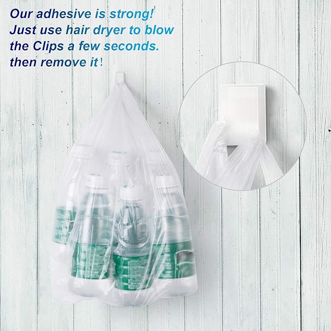 Cable Tidy Management Self Adhesive Cable Clips,100Pack Clamps Fix Led Light Clips (for 10mm(3/8") Wide Strip Light)