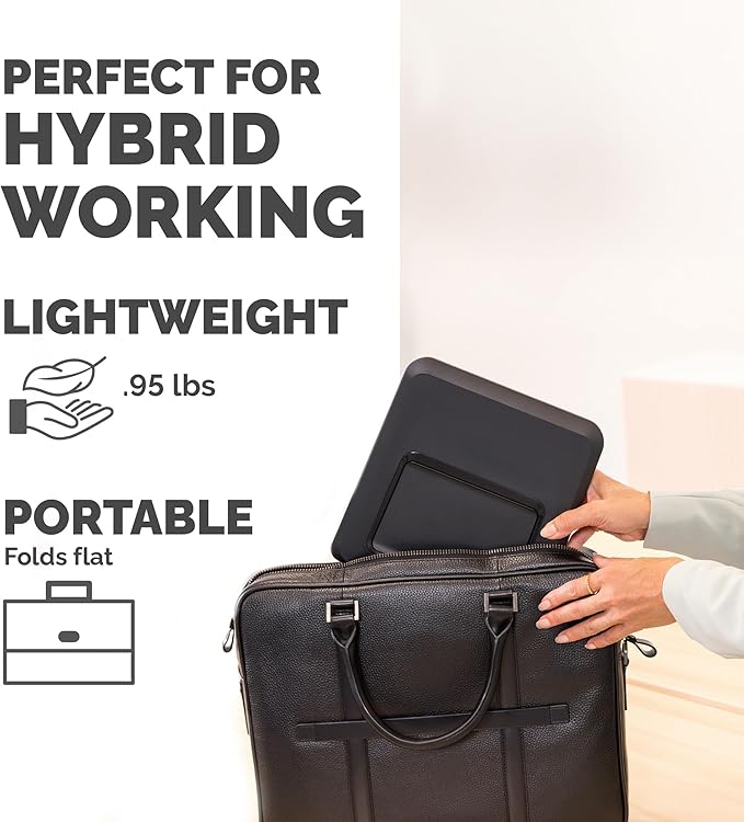 Fellowes Breyta Laptop Stand for The Home and Office, 12 Height Adjustments, 15" Monitor Size- Black