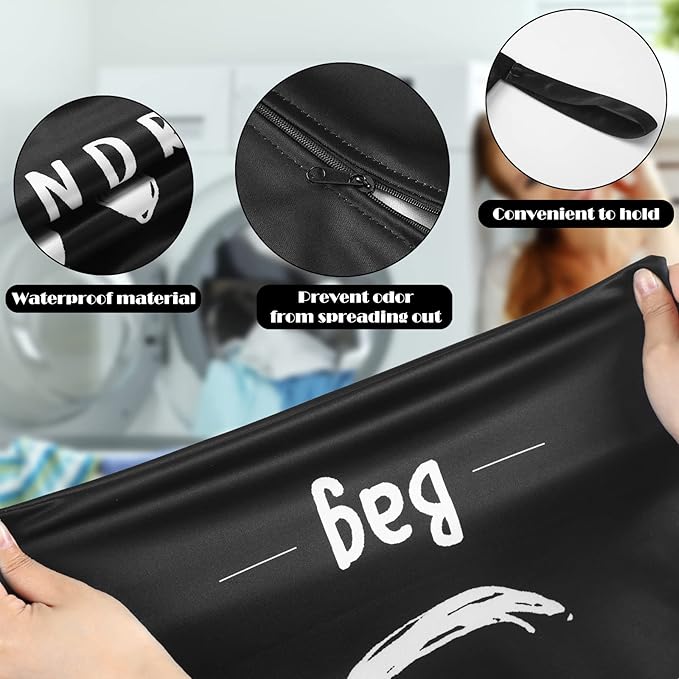 Shappy 2 Pack Large Travel Laundry Bags, Large Wet Dry Waterproof Dirty Clothes Bag for Suitcase, Swimsuit Beach Gym College Dorm Wet Bag(Cute Style)